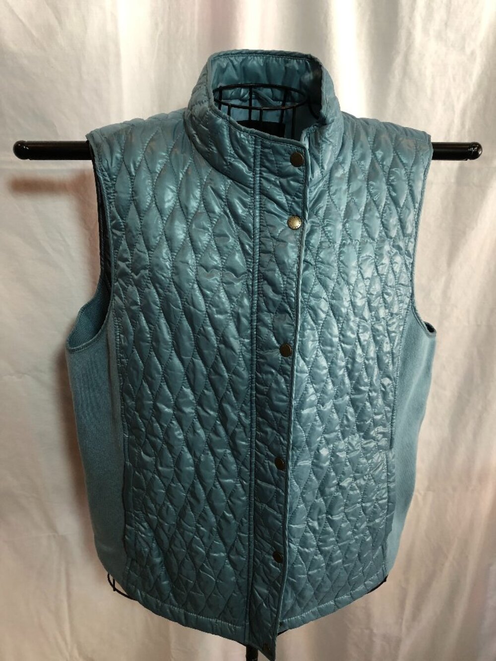 Talbots XLP Petite Green Vest Jacket 21" Pit to Pit